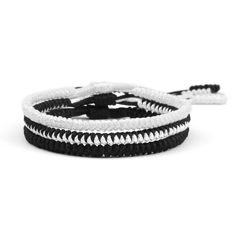 Ethnic Tibetan Buddha Woven Amulet Multicolor Bracelets & Bangles For Women Men Handmade Rope Buddha Charm Bracelet Friend Gift
