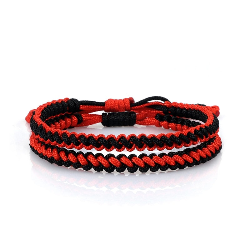 Ethnic Tibetan Buddha Woven Amulet Multicolor Bracelets & Bangles For Women Men Handmade Rope Buddha Charm Bracelet Friend Gift