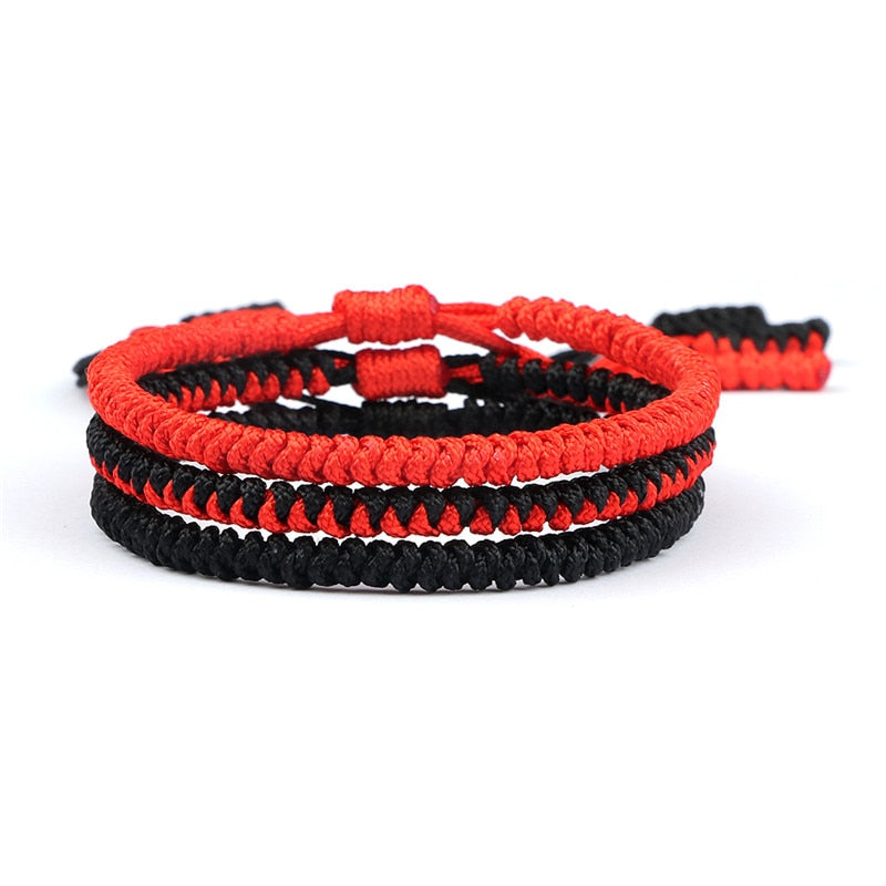 Ethnic Tibetan Buddha Woven Amulet Multicolor Bracelets & Bangles For Women Men Handmade Rope Buddha Charm Bracelet Friend Gift