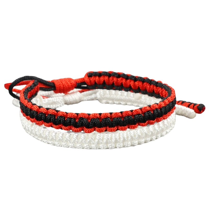 Ethnic Tibetan Buddha Woven Amulet Multicolor Bracelets & Bangles For Women Men Handmade Rope Buddha Charm Bracelet Friend Gift