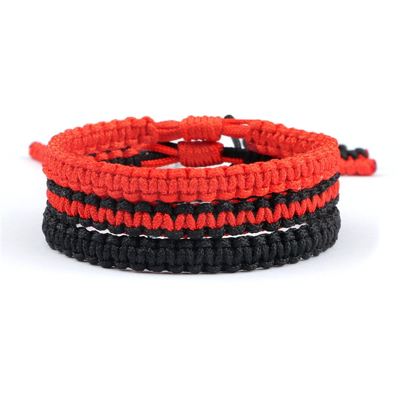 Ethnic Tibetan Buddha Woven Amulet Multicolor Bracelets & Bangles For Women Men Handmade Rope Buddha Charm Bracelet Friend Gift
