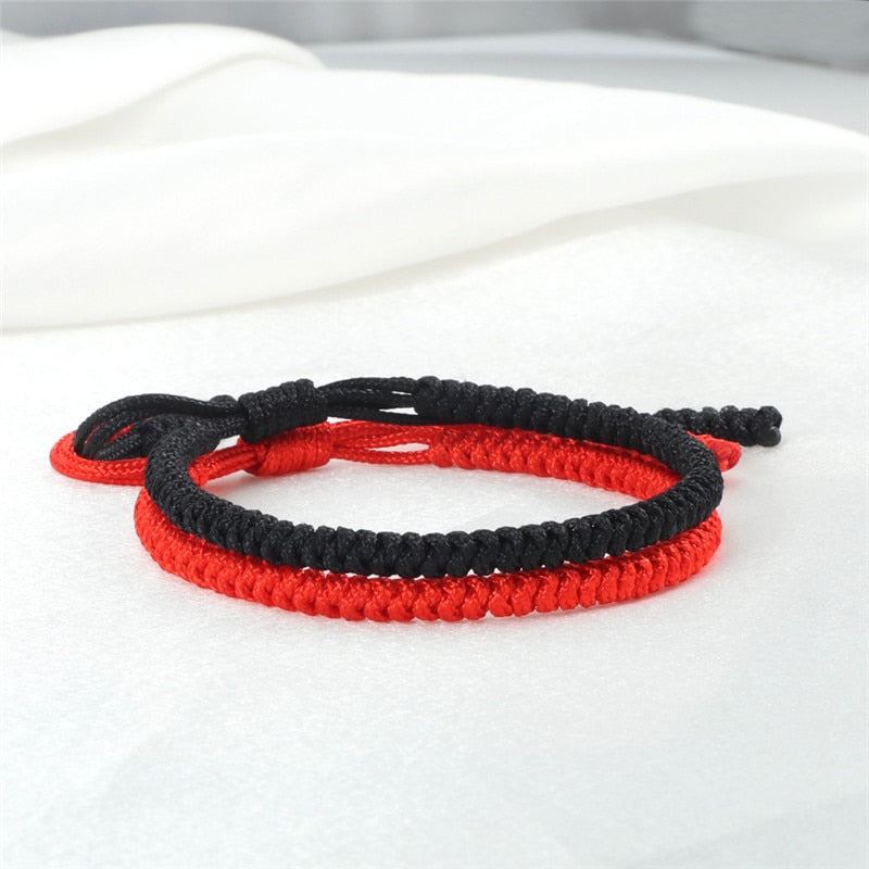 Ethnic Tibetan Buddha Woven Amulet Multicolor Bracelets & Bangles For Women Men Handmade Rope Buddha Charm Bracelet Friend Gift