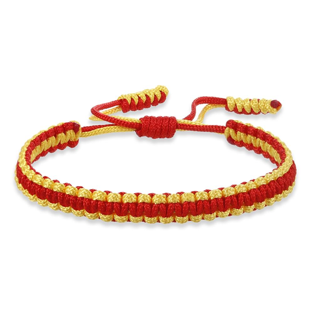 Ethnic Tibetan Buddha Woven Amulet Multicolor Bracelets & Bangles For Women Men Handmade Rope Buddha Charm Bracelet Friend Gift