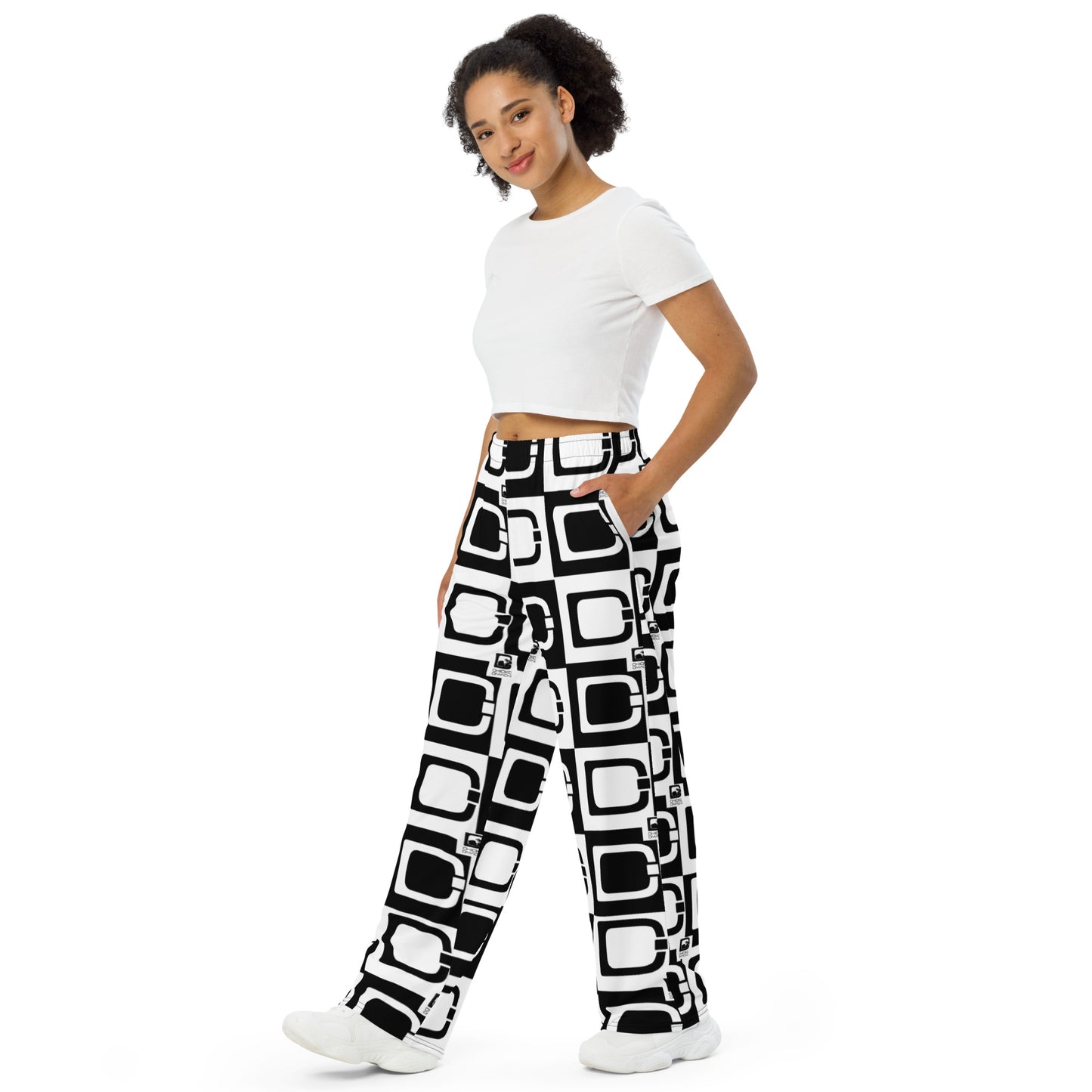 Dmachi logo unisex wide-leg pants