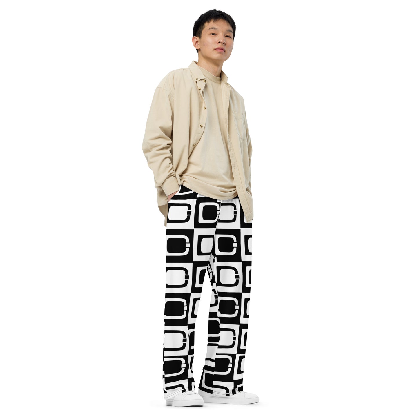 Dmachi logo unisex wide-leg pants