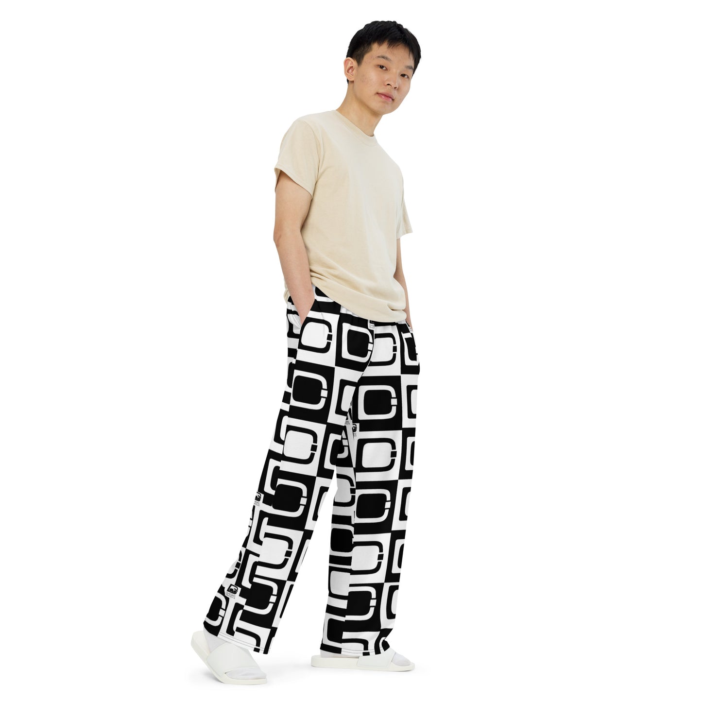 Dmachi logo unisex wide-leg pants