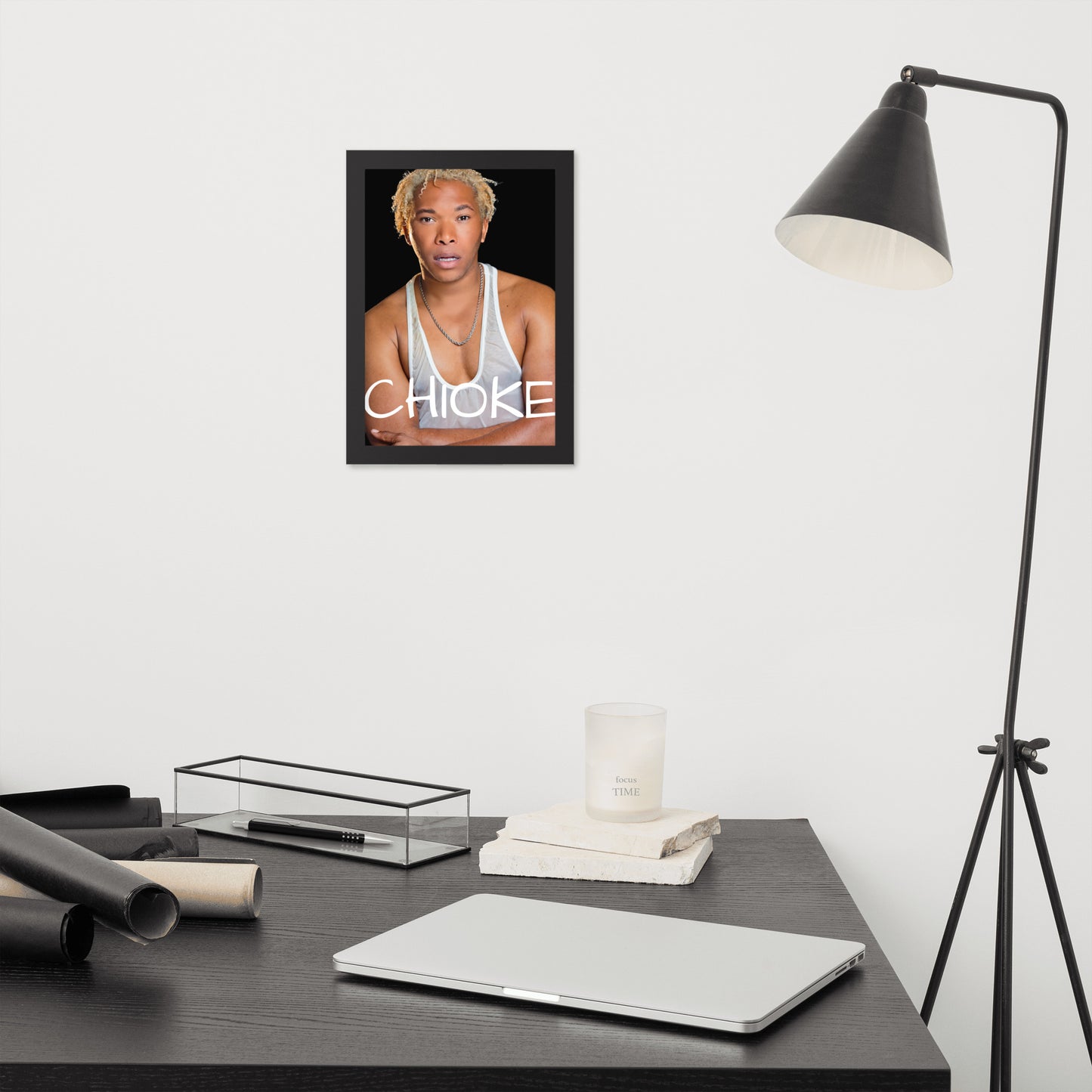 Framed matte Chioke paper poster