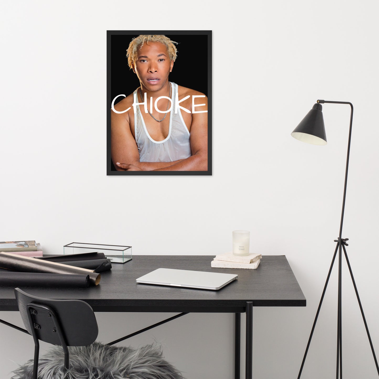 Framed matte Chioke paper poster