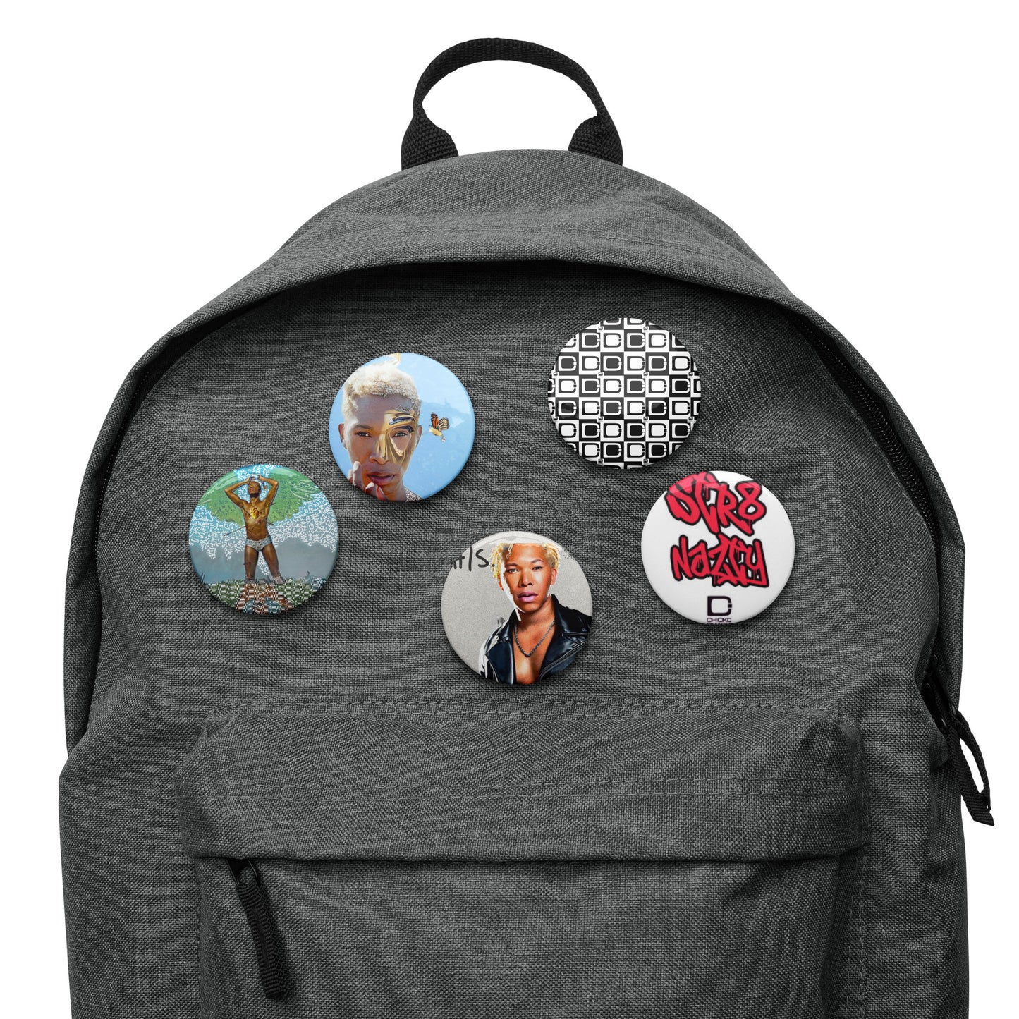 Chioke Music Set of pin buttons Inspried by Chioke Music