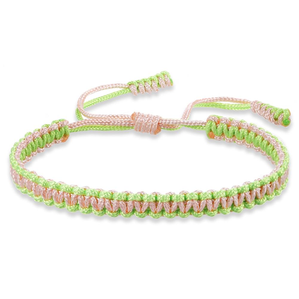 Ethnic Tibetan Buddha Woven Amulet Multicolor Bracelets &amp; Bangles For Women Men Handmade Rope Buddha Charm Bracelet Friend Gift