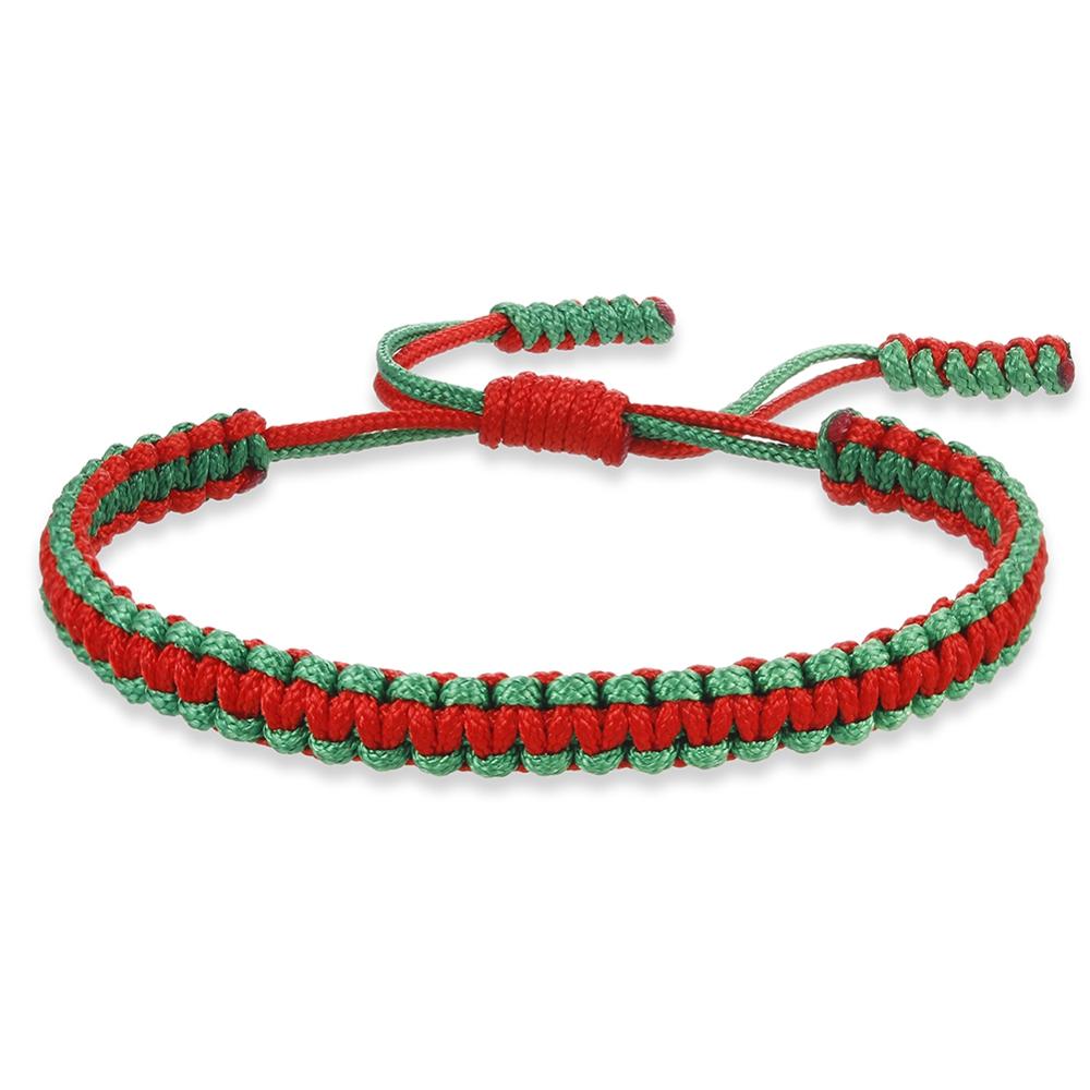 Ethnic Tibetan Buddha Woven Amulet Multicolor Bracelets &amp; Bangles For Women Men Handmade Rope Buddha Charm Bracelet Friend Gift