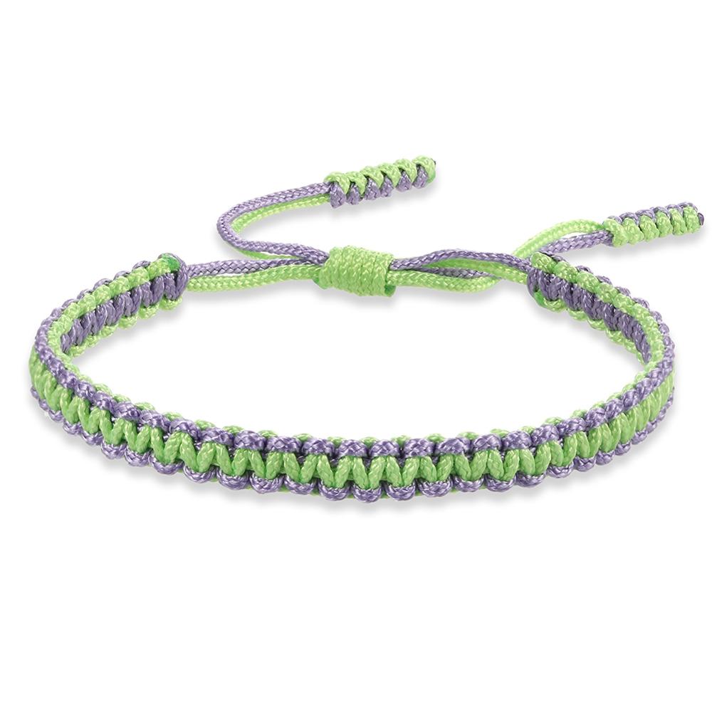 Ethnic Tibetan Buddha Woven Amulet Multicolor Bracelets &amp; Bangles For Women Men Handmade Rope Buddha Charm Bracelet Friend Gift
