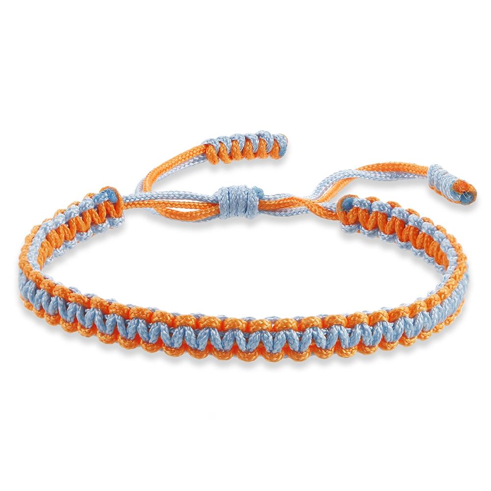 Ethnic Tibetan Buddha Woven Amulet Multicolor Bracelets &amp; Bangles For Women Men Handmade Rope Buddha Charm Bracelet Friend Gift