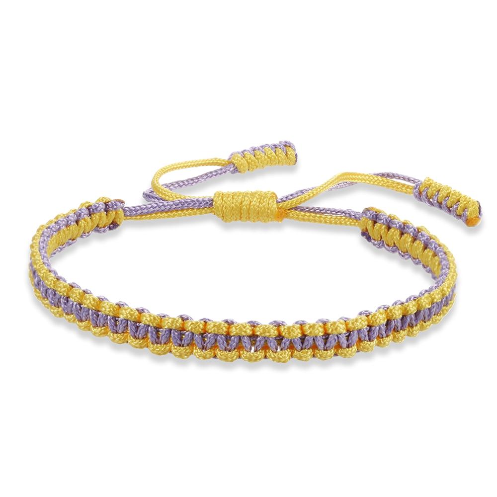 Ethnic Tibetan Buddha Woven Amulet Multicolor Bracelets &amp; Bangles For Women Men Handmade Rope Buddha Charm Bracelet Friend Gift