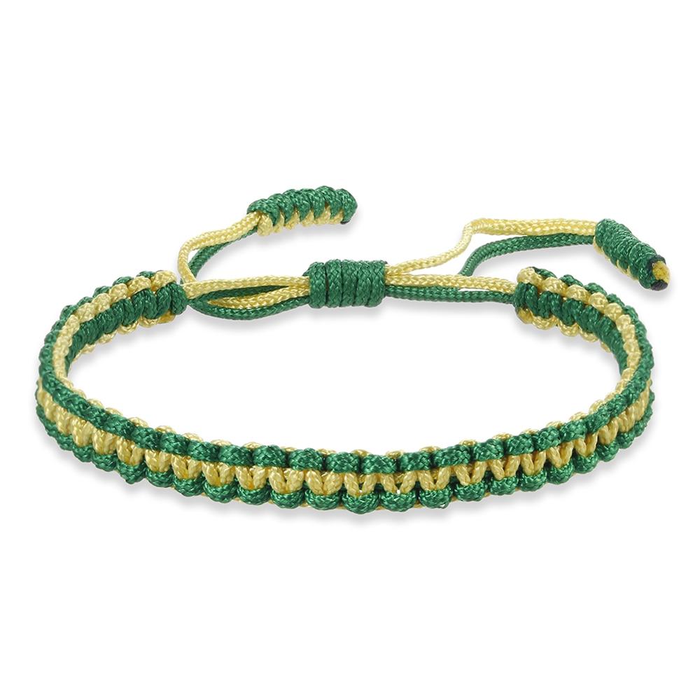Ethnic Tibetan Buddha Woven Amulet Multicolor Bracelets &amp; Bangles For Women Men Handmade Rope Buddha Charm Bracelet Friend Gift