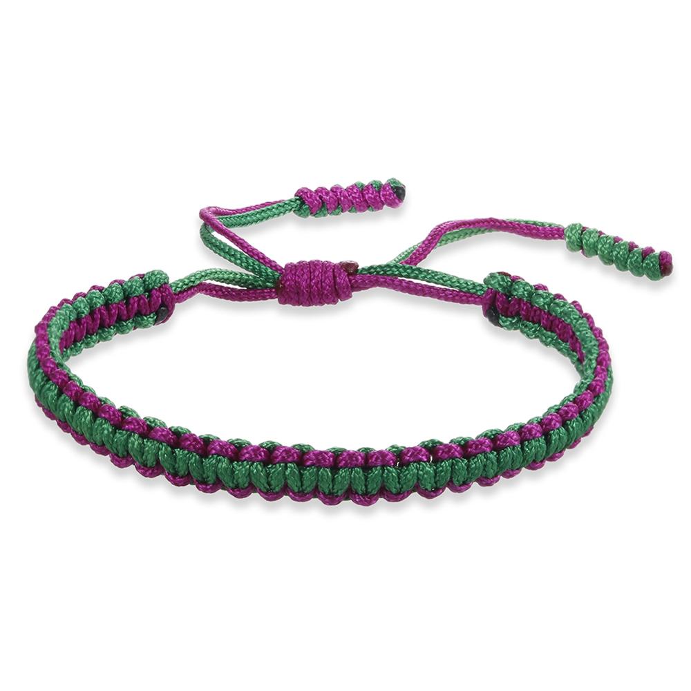Ethnic Tibetan Buddha Woven Amulet Multicolor Bracelets &amp; Bangles For Women Men Handmade Rope Buddha Charm Bracelet Friend Gift