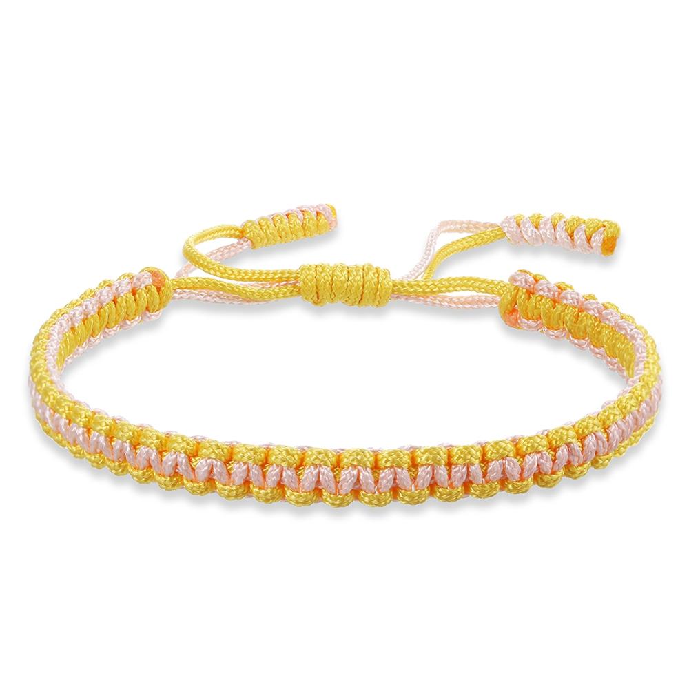 Ethnic Tibetan Buddha Woven Amulet Multicolor Bracelets &amp; Bangles For Women Men Handmade Rope Buddha Charm Bracelet Friend Gift