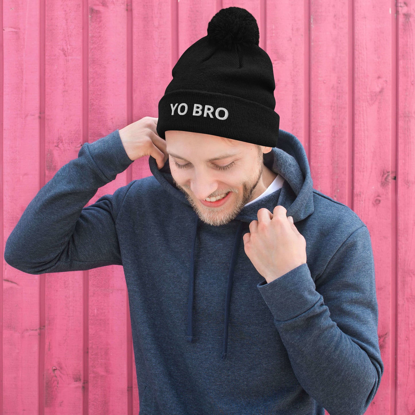 YO BRO | Pom-Pom Beanie