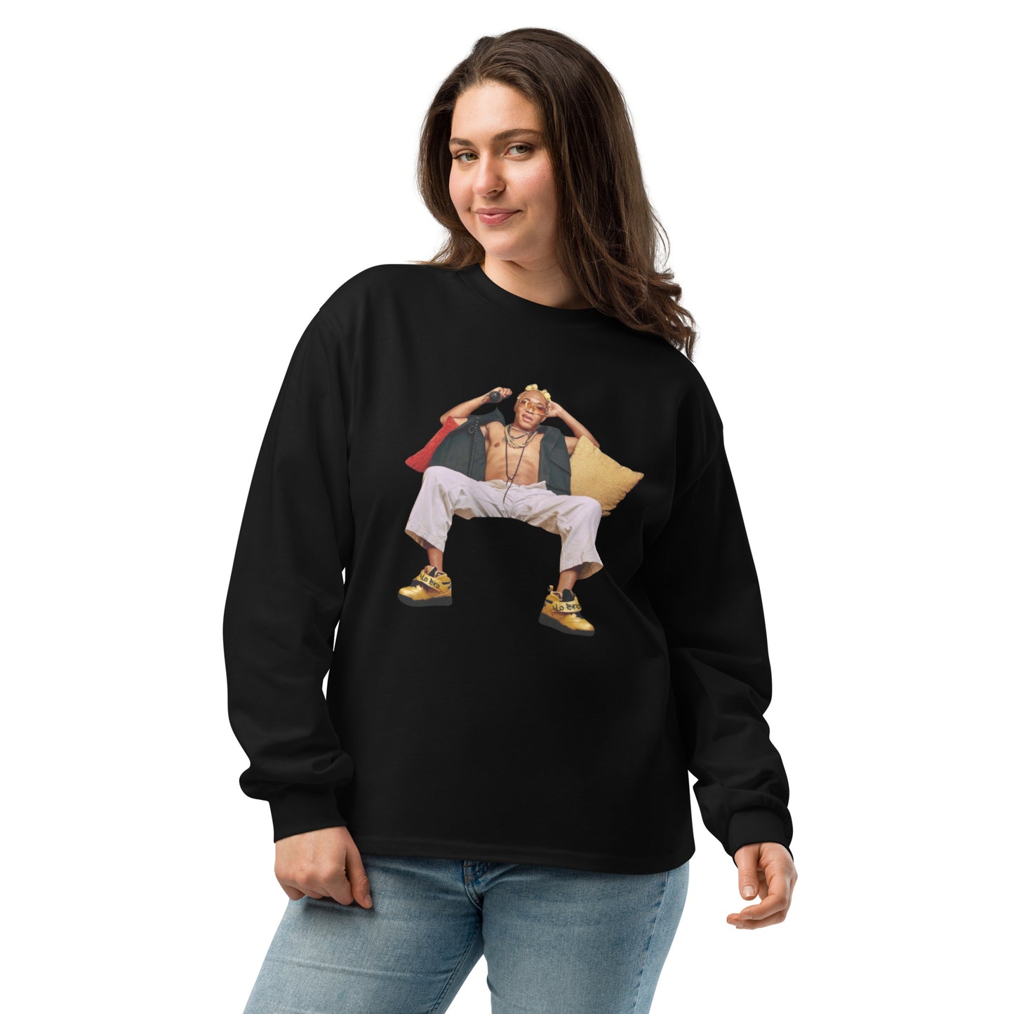 YO BRO | Premium heavyweight long sleeve shirt